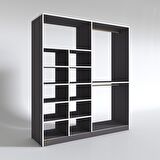Kenzlife giysi dolabı fikret 180*180*45 gri gardırop
