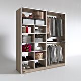 Kenzlife giysi dolabı fikret 180*180*45 crd gardırop