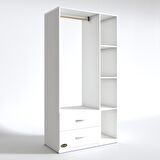 Kenzlife giysi dolabı hülagü 175*90*40 byz gardırop 2 çekmeceli