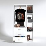 Kenzlife giysi dolabı ökkeş 175*90*40 byz gardırop 3 çekmeceli