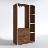 Kenzlife giysi dolabı ökkeş 175*90*40 cvz gardırop 3 çekmeceli