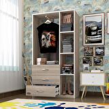 Kenzlife giysi dolabı ökkeş 175*90*40 crd gardırop 3 çekmeceli