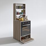 Kenzlife ankastre fırın dolabı bengisu crd 165*60*56 mutfak kapaklı