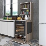 Kenzlife ankastre fırın dolabı hümeyra crd 165*60*56 mutfak kapaklı