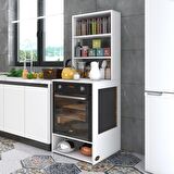 Kenzlife ankastre fırın dolabı ismihan byz 165*60*56 mutfak raflı