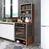 Kenzlife ankastre fırın dolabı ismihan cvz 165*60*56 mutfak raflı