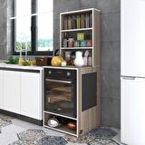 Kenzlife ankastre fırın dolabı ismihan crd 165*60*56 mutfak raflı