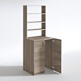 Kenzlife çamaşır makinesi dolabı kasparov crd 180*066*55-20 banyo kapaklı arkalıksız
