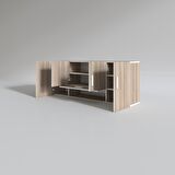 Kenzlife hazır mutfak acus22 crd 060*150*22 mutfak banyo dolabı kapaklı raflı