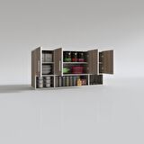 Kenzlife hazır mutfak severus crd 060*120*22 mutfak banyo dolabı kapaklı raflı