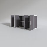 Kenzlife hazır mutfak merlanda gri 060*120*22 mutfak banyo dolabı kapaklı raflı