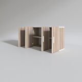 Kenzlife hazır mutfak merlanda crd 060*120*22 mutfak banyo dolabı kapaklı raflı