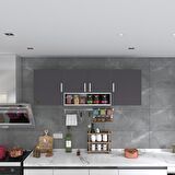 Kenzlife hazır mutfak packey gri 060*180*22 mutfak banyo dolabı kapaklı raflı