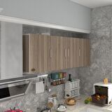 Kenzlife hazır mutfak silvanus crd 060*180*22 mutfak banyo dolabı kapaklı raflı