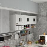 Kenzlife hazır mutfak vice byz 060*180*22 mutfak banyo dolabı kapaklı raflı