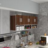Kenzlife hazır mutfak vice cvz 060*180*22 mutfak banyo dolabı kapaklı raflı
