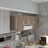 Kenzlife hazır mutfak floro22 crd 060*150*22 mutfak banyo dolabı kapaklı raflı