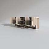 Kenzlife hazır mutfak general crd 060*150*22 mutfak banyo dolabı kapaklı raflı