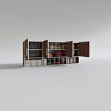 Kenzlife hazır mutfak konsta cvz 060*150*22 mutfak banyo dolabı kapaklı raflı