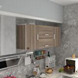Kenzlife hazır mutfak lucida crd 060*150*22 mutfak banyo dolabı kapaklı raflı