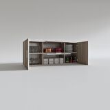 Kenzlife hazır mutfak lucida crd 060*150*22 mutfak banyo dolabı kapaklı raflı