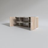 Kenzlife hazır mutfak lucida crd 060*150*22 mutfak banyo dolabı kapaklı raflı