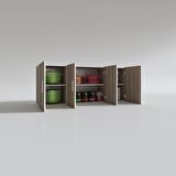 Kenzlife hazır mutfak marina crd 060*150*22 mutfak banyo dolabı kapaklı raflı
