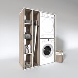 Kenzlife çamaşır-kurutma makinesi dolabı alyusha sol crd 180*120*60 banyo kapaksız arkalıksız