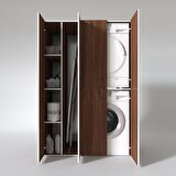 Kenzlife çamaşır-kurutma makinesi dolabı kapaklı yaromira sol cvz 180*120*60 banyo arkalıksız