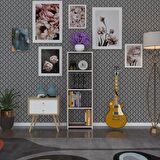 Kenzlife kitaplık süper ga 120*40*19 cvz 4 katlı tek bölme ofis mutfak banyo dolabı arkalıksız