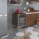 Kenzlife ankastre modülü kabini emir timur3 cvz 89-81*60*56 fırın ocak dolabı ayarlı ayaklı 