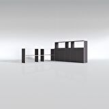 Kenzlife klasör dolabı kilitli gökbörü gri 175*200*30 klasörlük kitaplık ofis arkalıksız