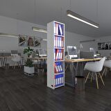 Kenzlife klasörlük raflı kutadgu byz 175*40*30 kitaplık ofis arkalıksız