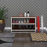 Kenzlife ayakkabılık goya cvz 040*70*30 arkalıksız ayakkabı ofis dolabı