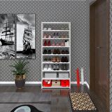 Kenzlife ayakkabılık goya byz 160*70*30 arkalıksız ayakkabı ofis dolabı iki bölme