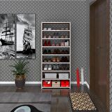 Kenzlife ayakkabılık goya cvz 160*70*30 arkalıksız ayakkabı ofis dolabı iki bölme