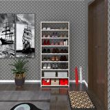 Kenzlife ayakkabılık goya crd 160*70*30 arkalıksız ayakkabı ofis dolabı iki bölme