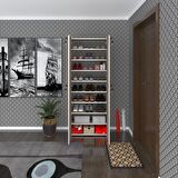 Kenzlife ayakkabılık ayakkabı dolabı kilitli gutan crd 180*70*32 kapaklı ofis dolabı iki bölme