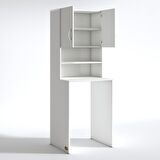 Kenzlife çamaşır makinesi dolabı hayzummdf byz 180*066*55 % 100 mdf full mdf banyo kiler çift kapaklı arkalıklı