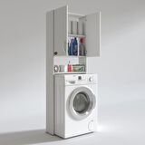 Kenzlife çamaşır makinesi dolabı veronikamdf byz 180*066*20 % 100 mdf full mdf banyo çift kapaklı arkalıksız