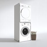 Kenzlife çamaşır-kurutma makinesi dolabı evgeniyamdf byz 180*70*60 % 100 mdf full mdf banyo çift katlı kapaksız arkalıksız