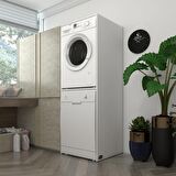 Kenzlife çamaşır-bulaşık makinesi dolabı katinkamdf byz 180*70*60 % 100 mdf full mdf banyo çift katlı kapaksız arkalıksız
