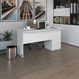 Kenzlife ofis masası miyamoto byz sol 75*110*60 raflı dolap bilgisayar çalışma masası