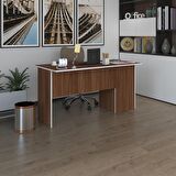 Kenzlife ofis masası miyamoto cvz sol 75*130*60 raflı dolap bilgisayar çalışma masası