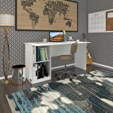 Kenzlife ofis masası miyamoto byz sol 75*140*80 raflı dolap bilgisayar çalışma masası