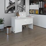 Kenzlife ofis masası yoko ono byz sağ 75*110*60 raflı dolap eşkenar bilgisayar çalışma masası