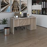 Kenzlife ofis masası yoko ono crd sol 75*150*60 raflı dolap eşkenar bilgisayar çalışma masası