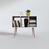 Kenzlife komodin adberilgen cvz 74*90*39 ahşap ayaklı komidin kitaplık