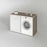 Kenzlife çamaşır&kurutma&bulaşık makinesi dolabı naumkare crd 90*140*60 kapaksız arkalıksız