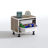 Kenzlife sepetli mutfak dolabı ruberu crd 038x45x30 banyo oyuncak çamaşır beyaz 2 li sepet